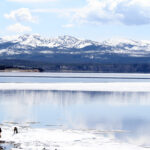 yellowstone lake the end of may 9028