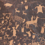 poebloan, fremont and navaho cultures newspaper rock, canyonlands natl park utah 9902